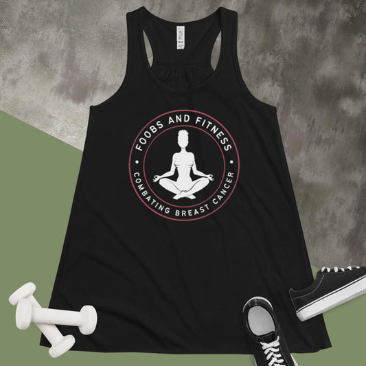 Combating Breast Cancer Flowy Racerback Tank